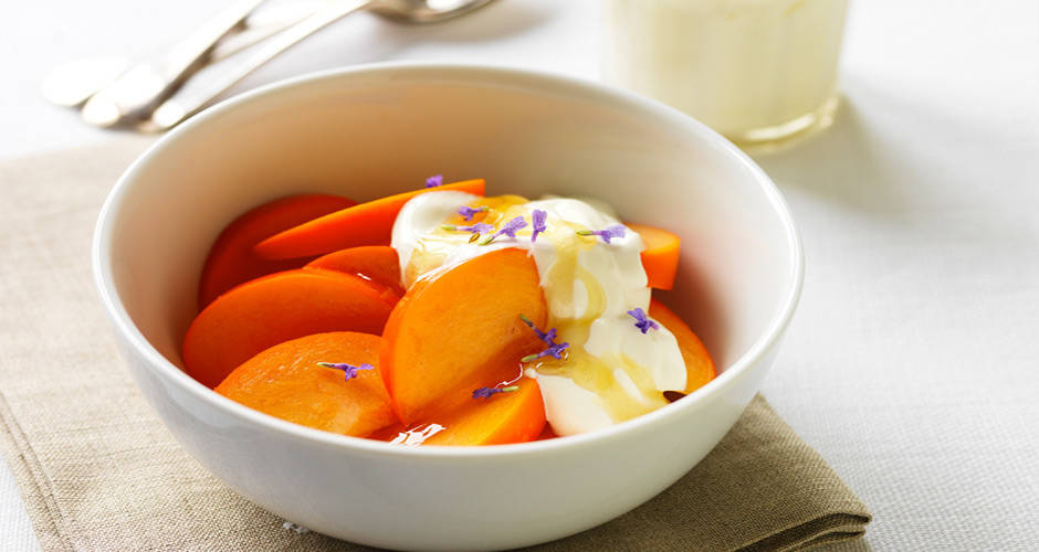 Persimmon-with-Honeyed-Yoghurt