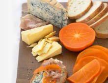 Fresh Persimmon Cheese Plate