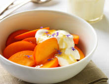 Persimmon with Honeyed Yoghurt