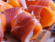 Sweet Persimmon with Proscuitto