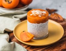 Persimmon & Coconut Chia Pudding Pots